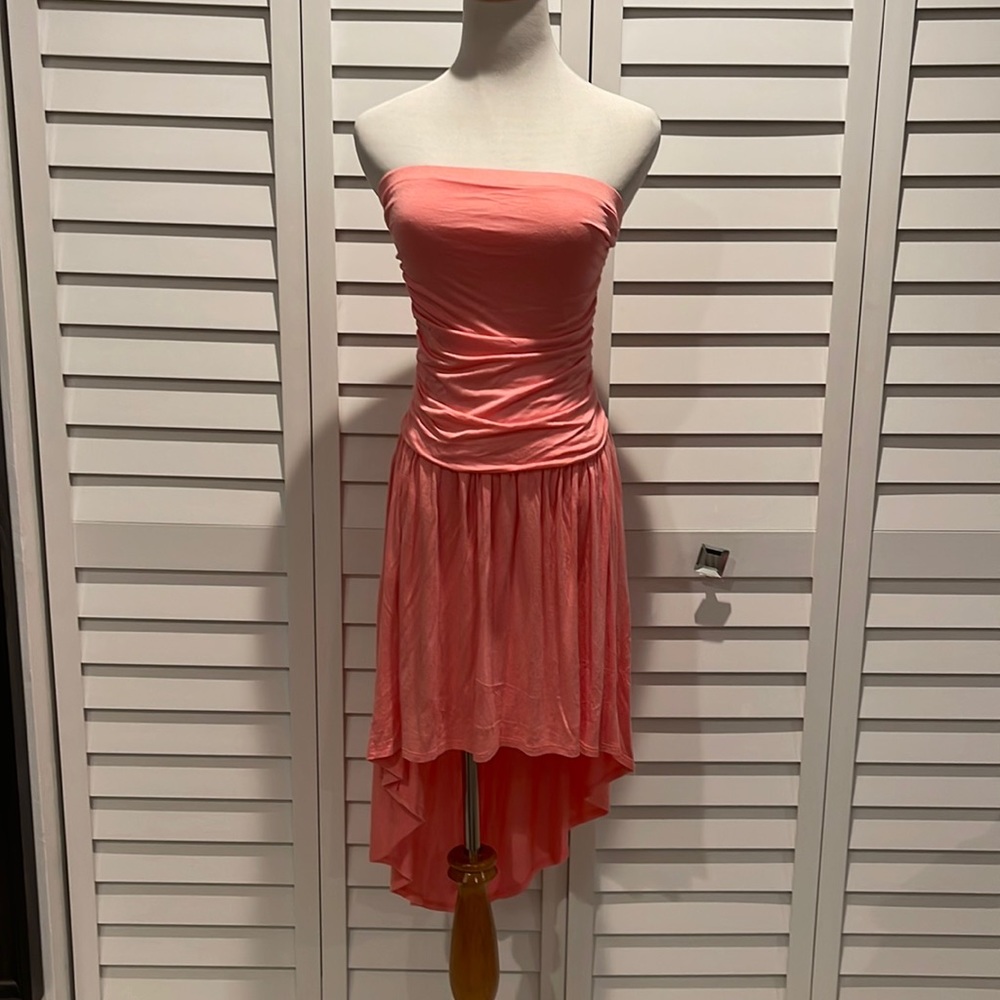 Line Up Pre Loved Strapless Dress high & low length
